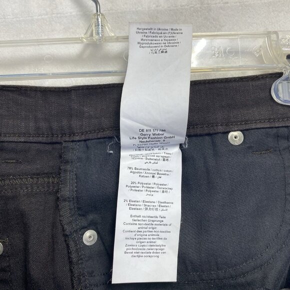 Gerry Weber Edition Irina Mid-Rise Straight Leg Casual Jeans Women Sz 6S Brown - Picture 10 of 16